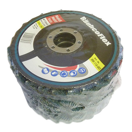 RauhcoFlex Flap Disc 115mm x 22.23mm Non-Woven - Fine ( Pack of 5 ) 